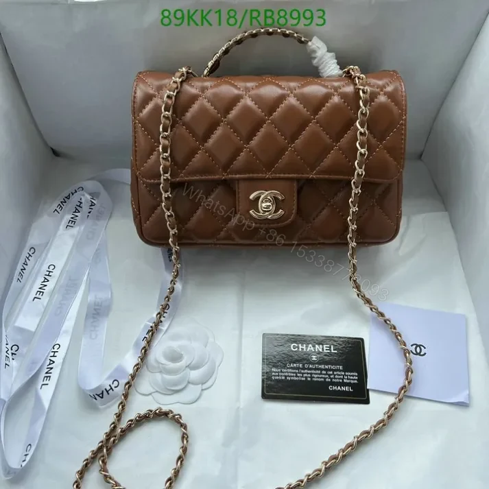 View 17 of Chanel Inspired Classic Black Flap Mini Bag- Elegant Style