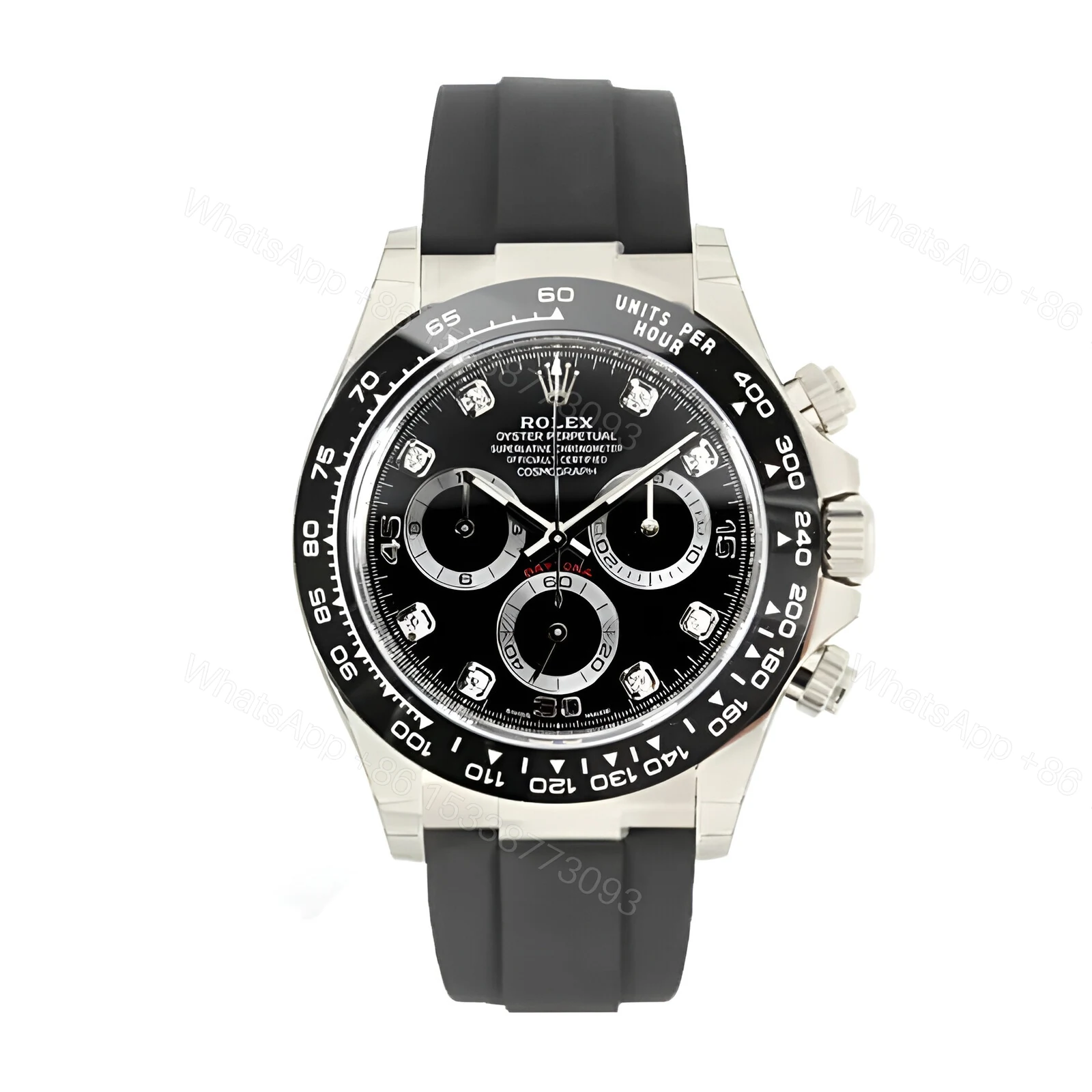 Rolex Daytona 116519LN Oysterflex Diamond Replica — view 1
