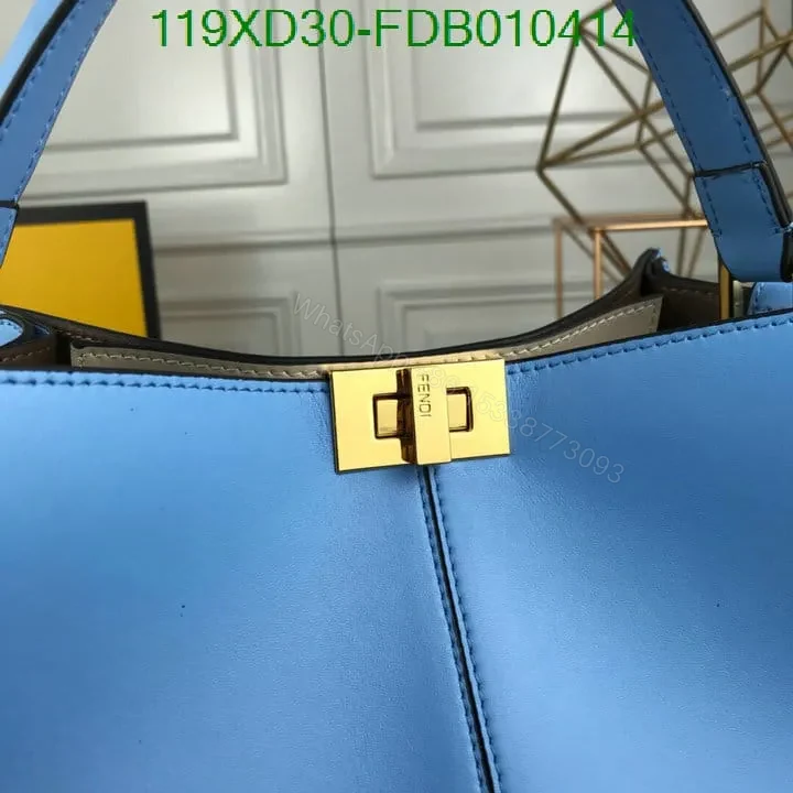 View 5 of Fendi Peekaboo X Lite Oversized Handbag KN55478