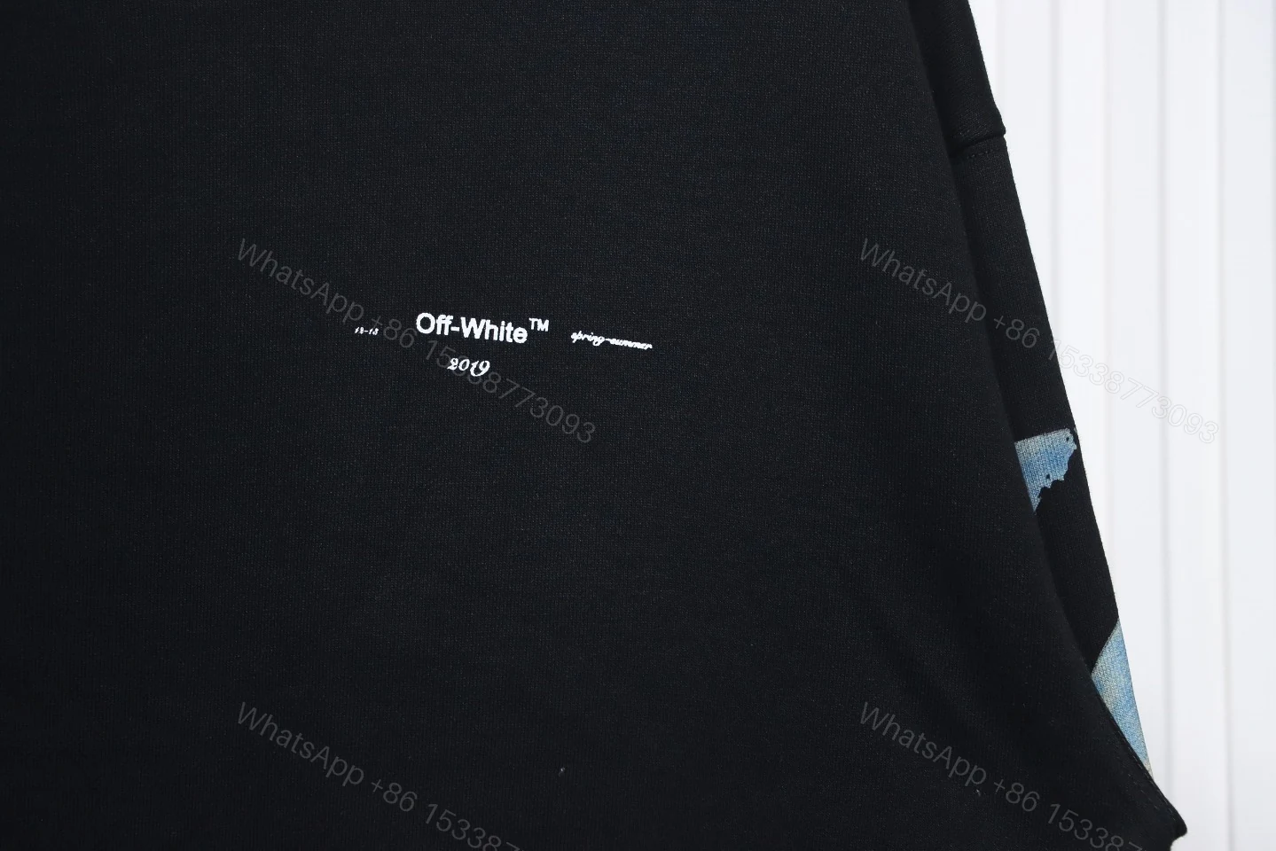 View 7 of Off-White Oil Painting Printed Black Hoodie