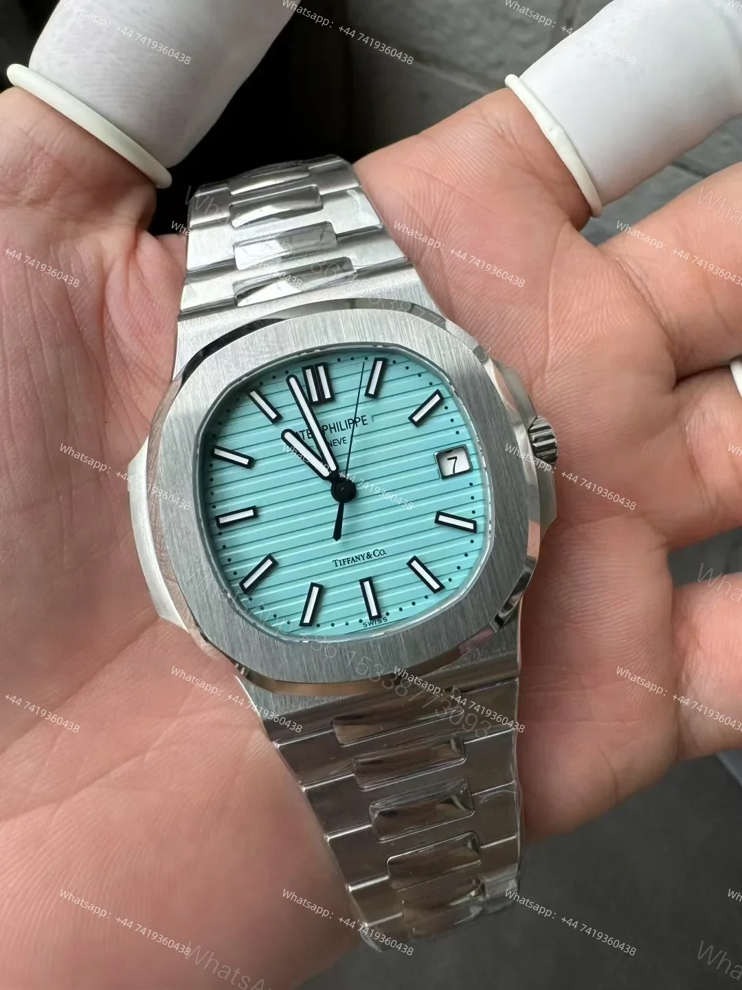 View 4 of Patek Philippe Super Clone Nautilus 5711 Tiffany Blue Dial 40MM
