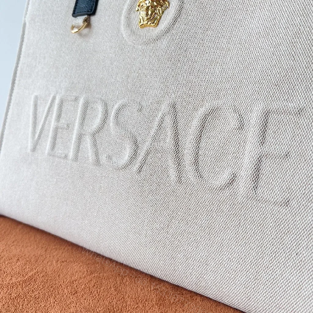 View 7 of Textured Canvas Tote: Bold, Structured Everyday Luxury