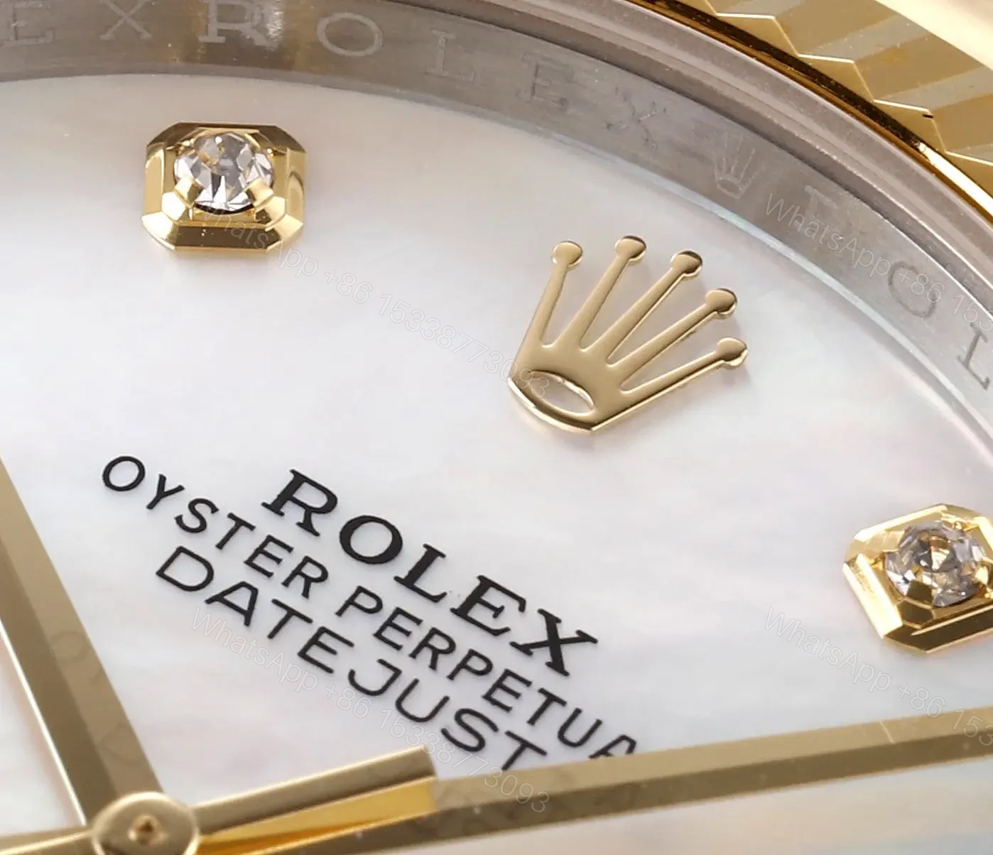 View 6 of Rolex Datejust 41 Rolesor Yellow Fluted Jubilee MOP – Diamond 126333-0018