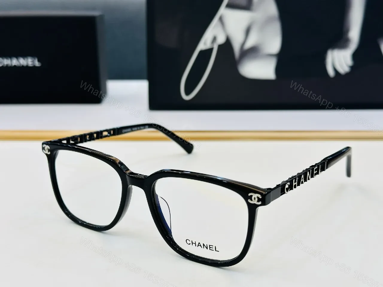 View 4 of Chic Square Eyewear: Luxury Comfort Glasses Without Brand Names