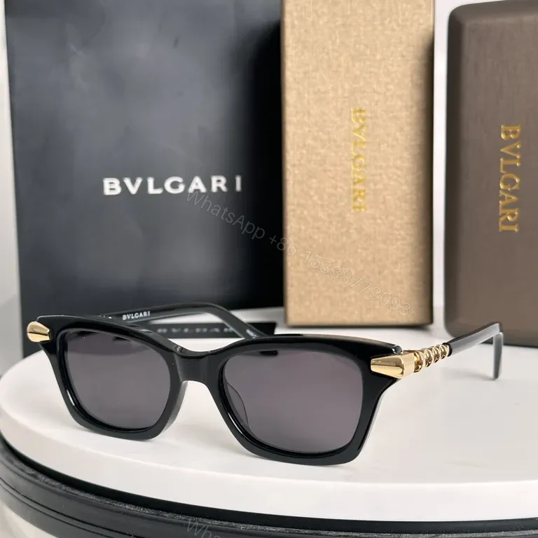 View 5 of Bold BVLGARI Acetate Sunglasses: Luxe Everyday Comfort