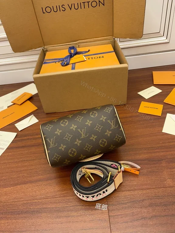View 7 of Compact Monogram Messenger Bag - Luxe, Durable, Crossbody Ready