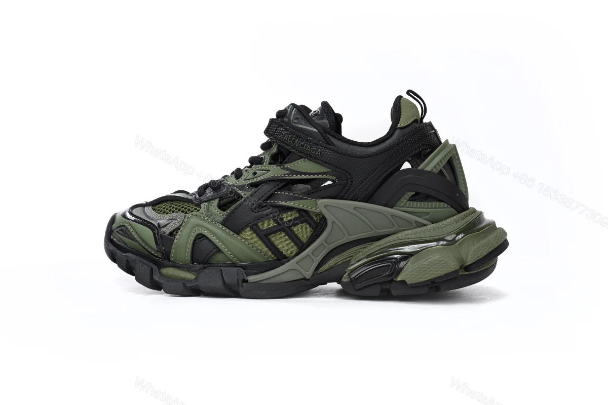 View 13 of Balenciaga Track 2 Sneaker Military Black 568614 W3AE1 2311