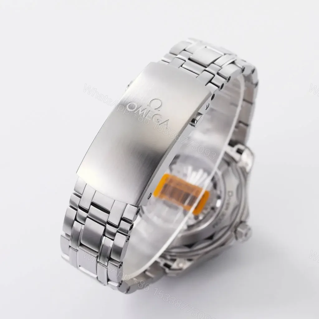 View 7 of Omega Seamaster 300M Replica Watch Silver Stainless Steel White Dial 42mm Custom 8800 Movement