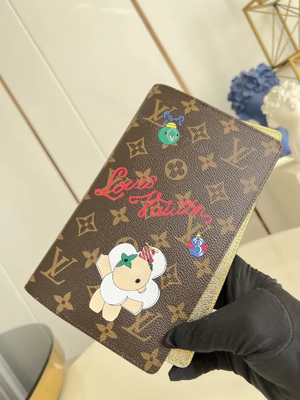 View 4 of Monogram Canvas Wallet: Playful Illustrated Chic Wallet