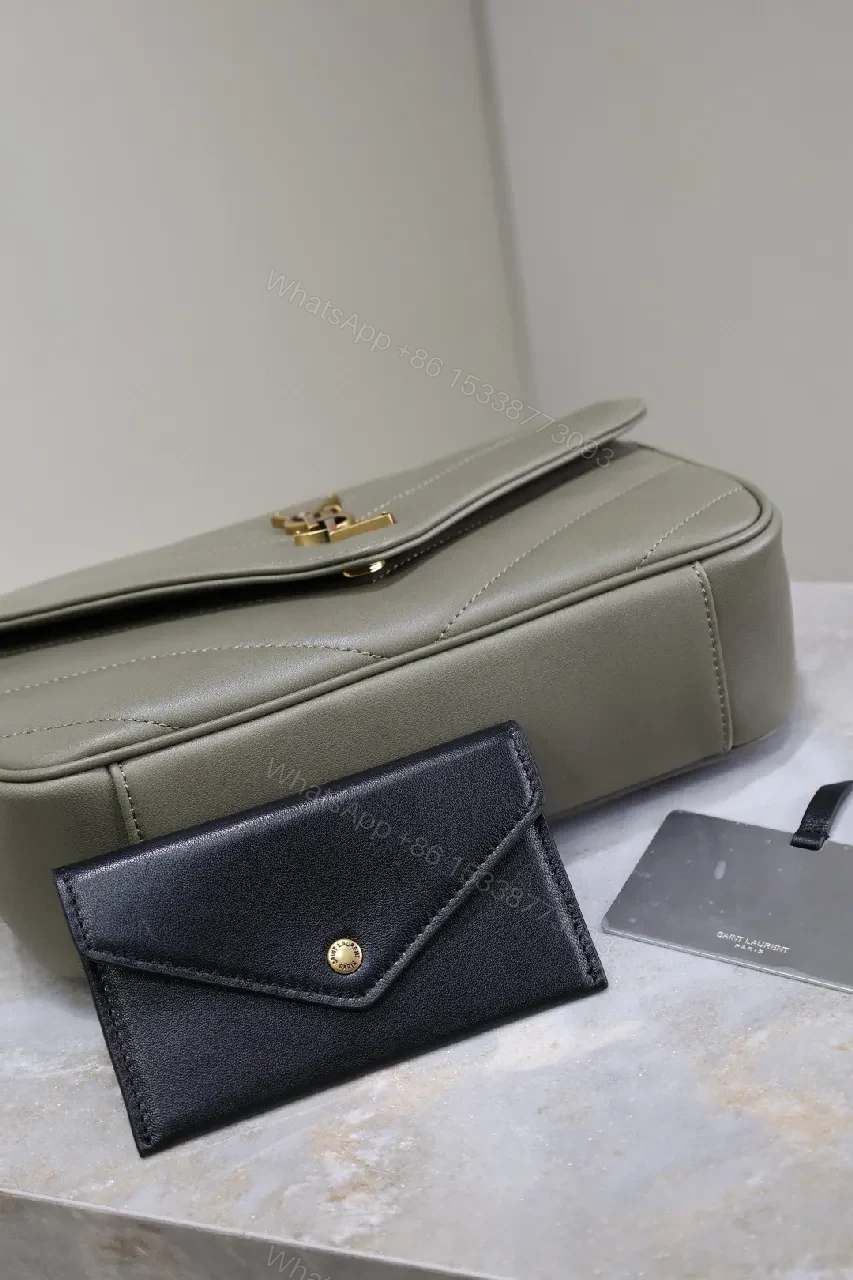 View 9 of Quilted Leather Bag with Gold Hardware, Structured, Versatile Tote