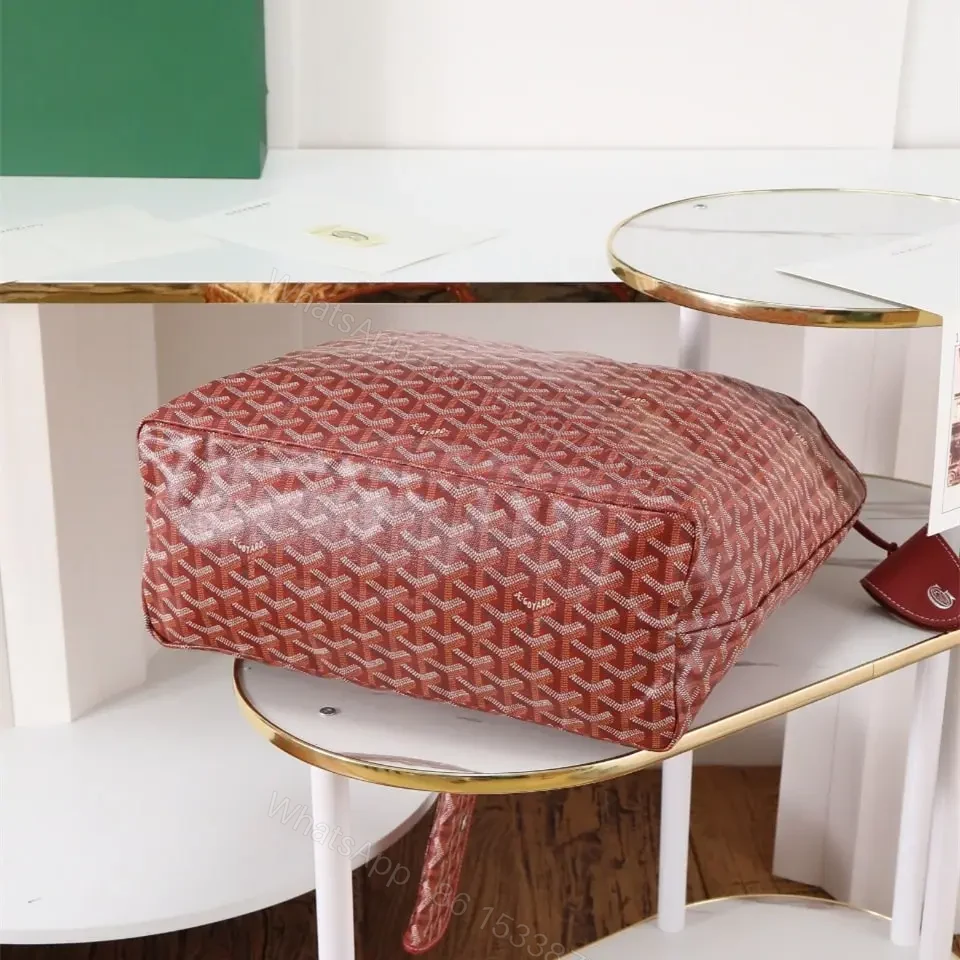 View 4 of 高仿Goyard*STLOUIP5滿印Tote手提袋鮮紅免檢版小號