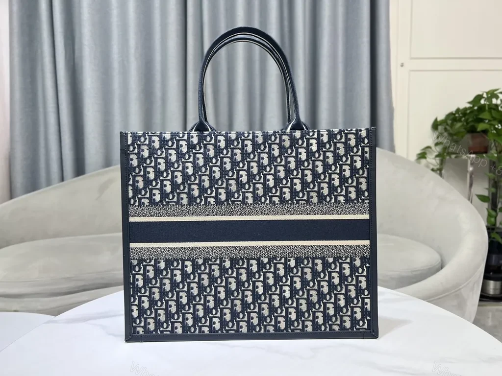 View 7 of Structured Dior Oblique Tote: Everyday Luxury Meets Utility