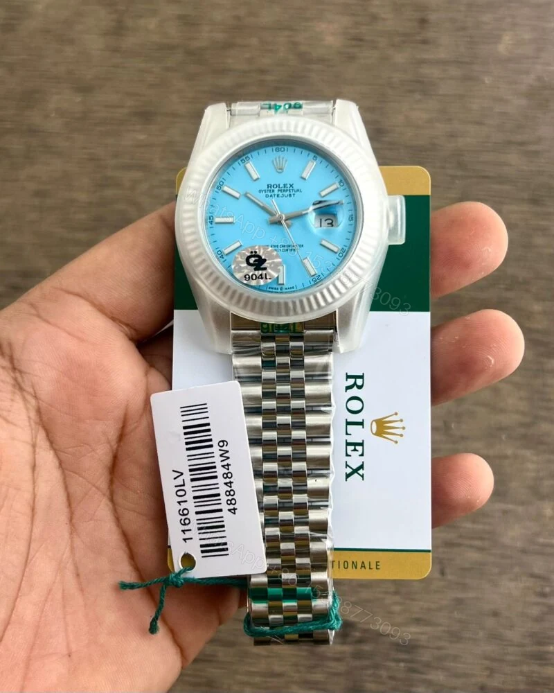 View 2 of Rolex Datejust 41 Tiffany Ice Blue Steel Automatic 41mm