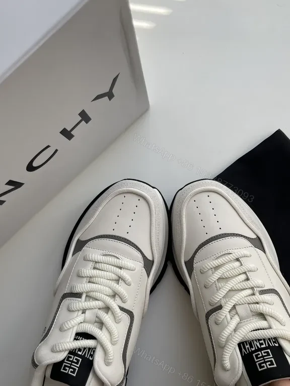 View 3 of Minimalist Contrast Runner: Premium Leather Sneakers with Subtle Branding