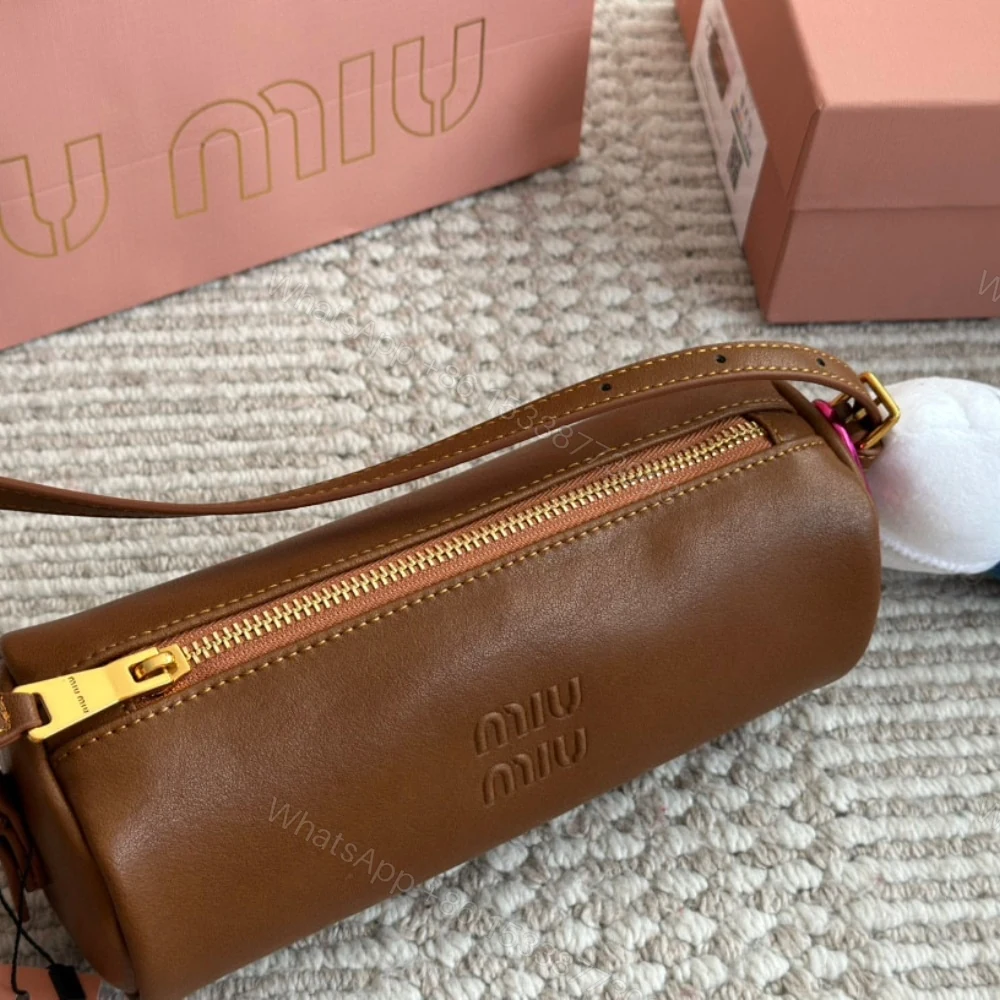 View 4 of MIUMIU NAPPA POUCH OAK 22CM