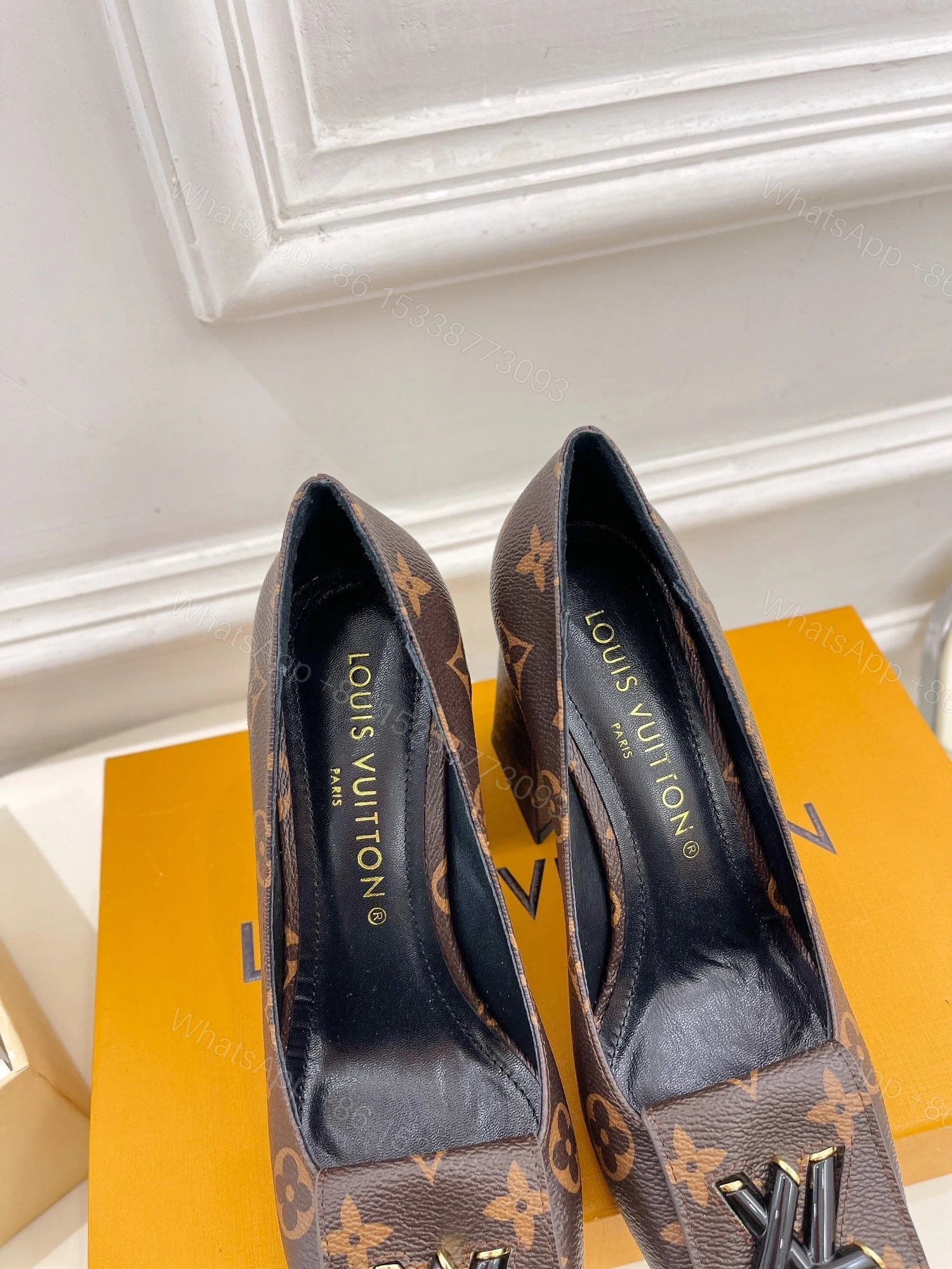 View 5 of Designer LV High Heel Shoes 011
