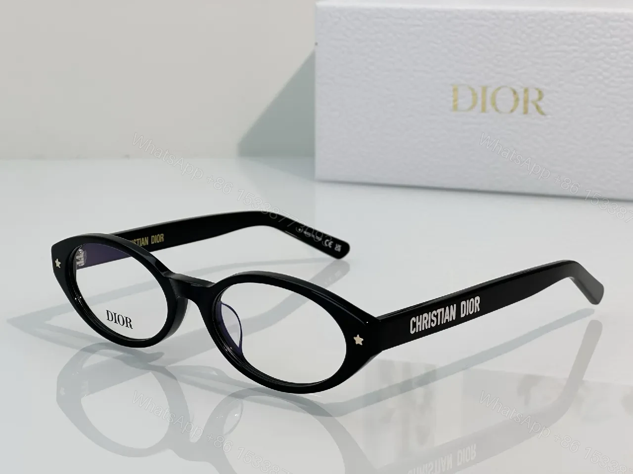View 6 of Round Polarized Sunglasses - Black Acetate, Luxe, Designer-Inspired