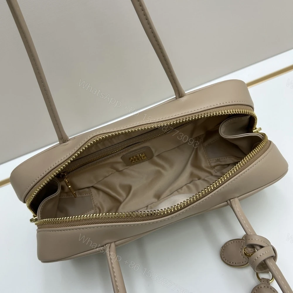 View 6 of MIUMIU BEAU BAG SAND BEIGE 28CM 5BB173 2CRW F0036 V OTM