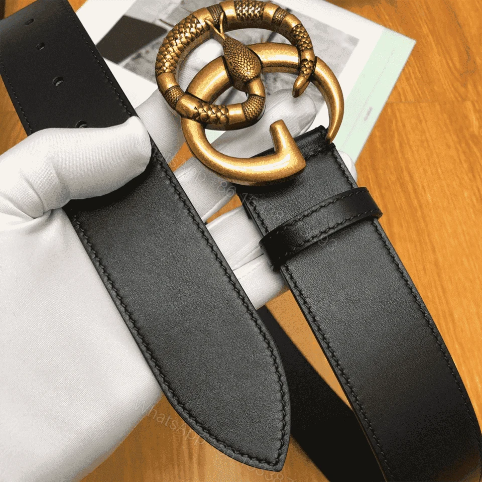 View 5 of GUCCI DOUBLE G SNAKE BUCKLE BELT – B1