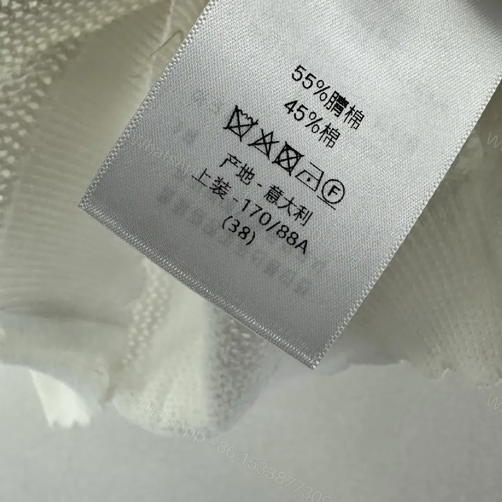 View 10 of White Mesh Star Logo Knit T-shirt Christian Dior