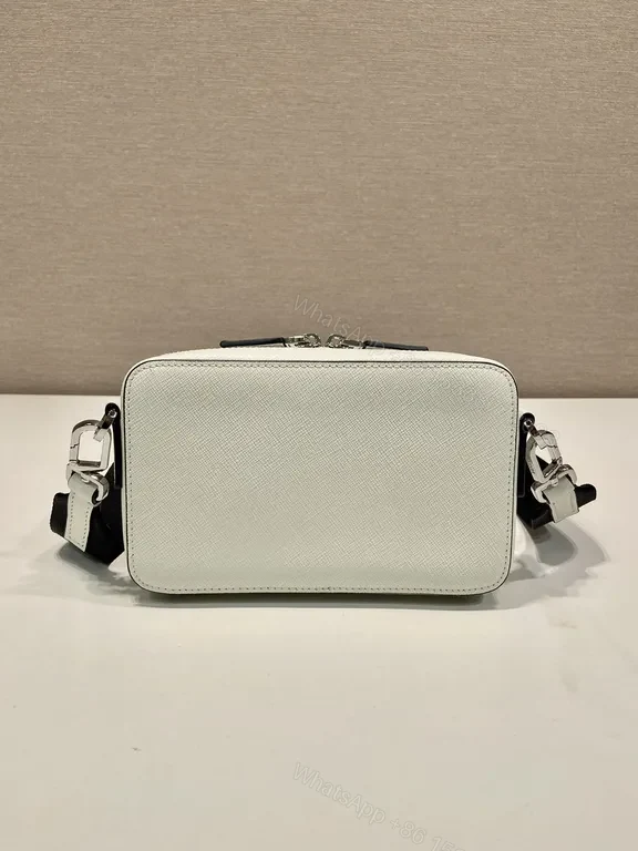 View 6 of Shimmer Prada Saffiano Crossbody â€” Compact Luxury, Secure Shine