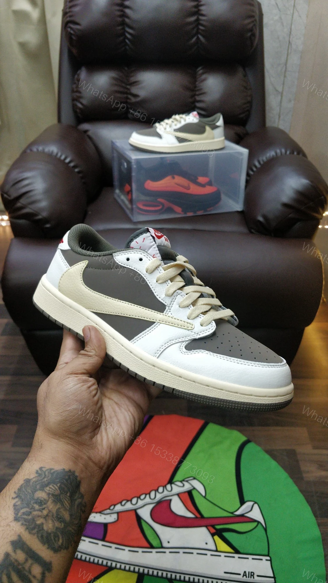View 2 of FIRST COPY NIKE TRAVIS SCOTT REVERSE MOCHA