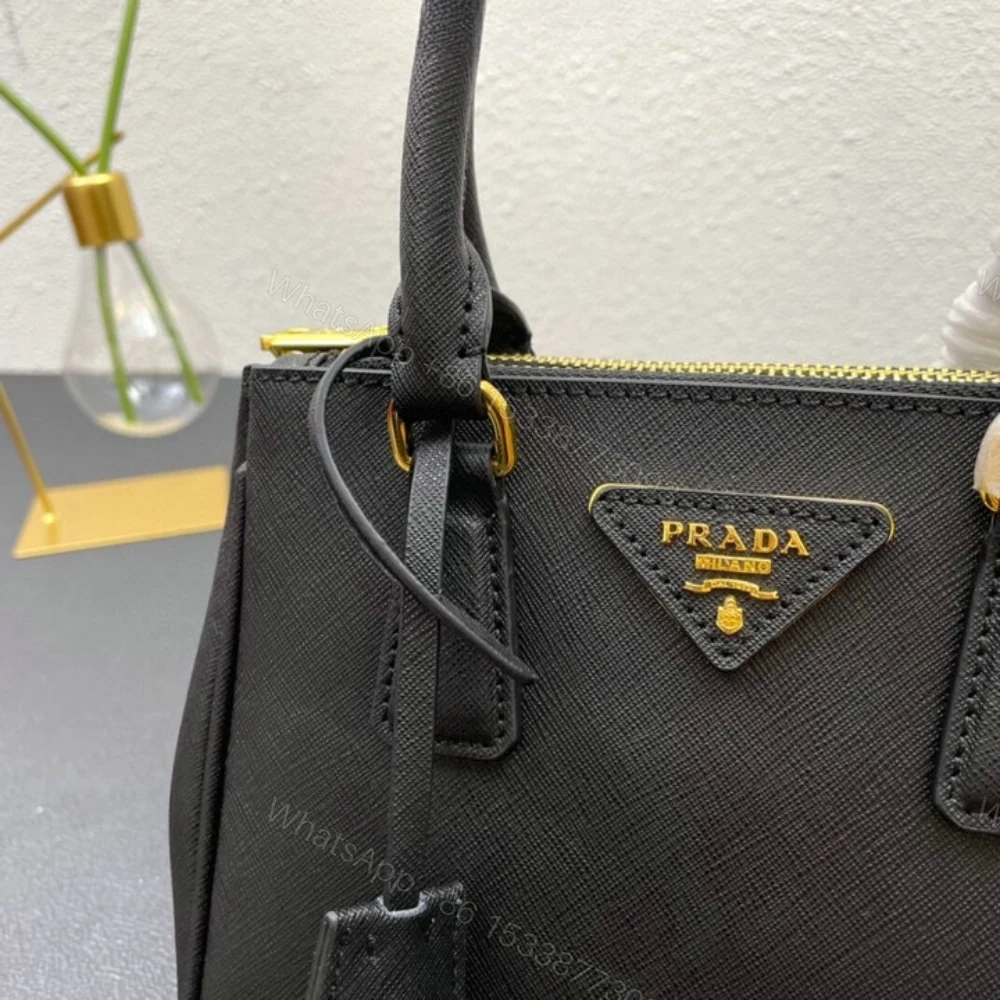 View 5 of Prada Galleria Saffiano Mini Bag Black 20Cm