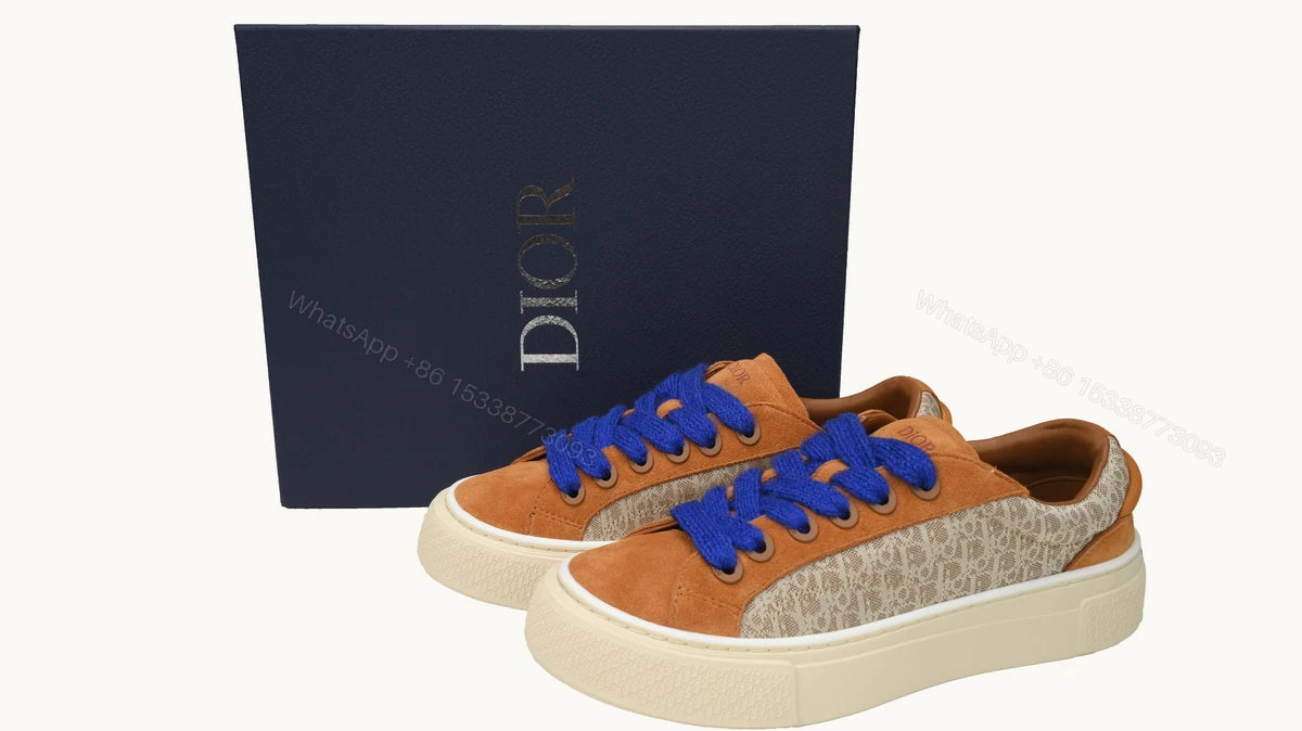 Dior B33 Sneakers Release Brown Blue 3SN272 ZIR1 6536 — view 2