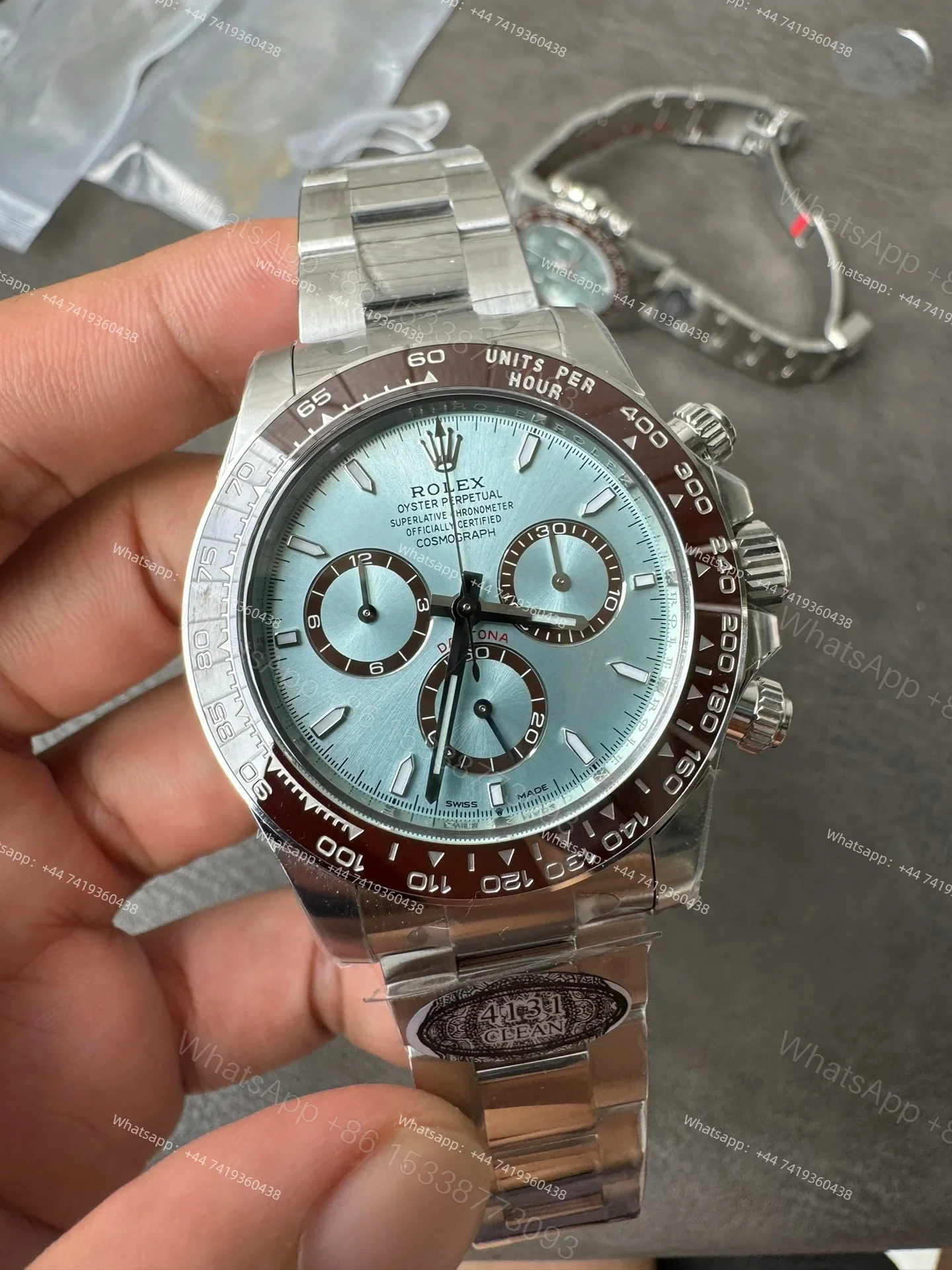 View 4 of Rolex Super Clone Daytona Ice Blue M126506-0001 4131 Movement