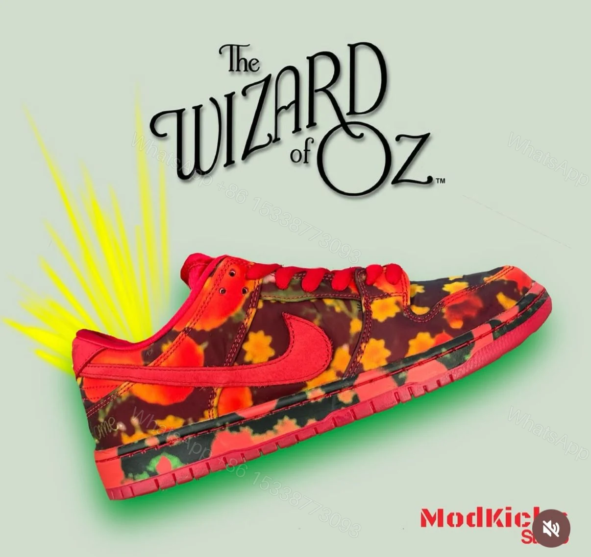 View 3 of First Copy Nike SB Dunk Low Wizard of Oz – Premium Imported Skate Sneakers