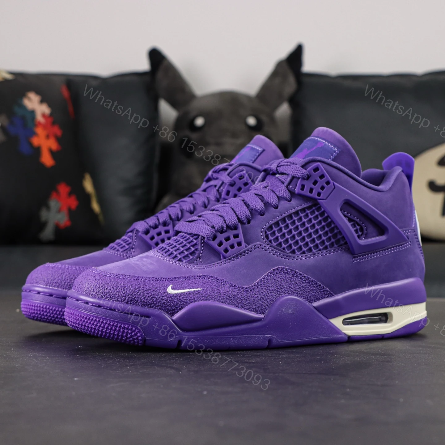 View 9 of Jordan 4 Retro Nigel Sylvester Brick by Brick Purple