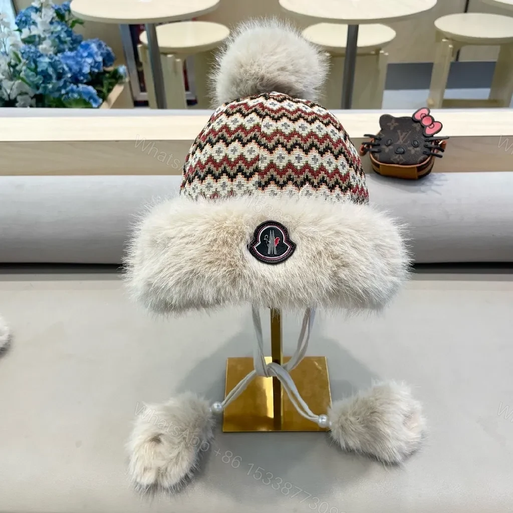 View 4 of Cozy Knit with Faux Fur Trim Winter Hat: Luxe Warmth