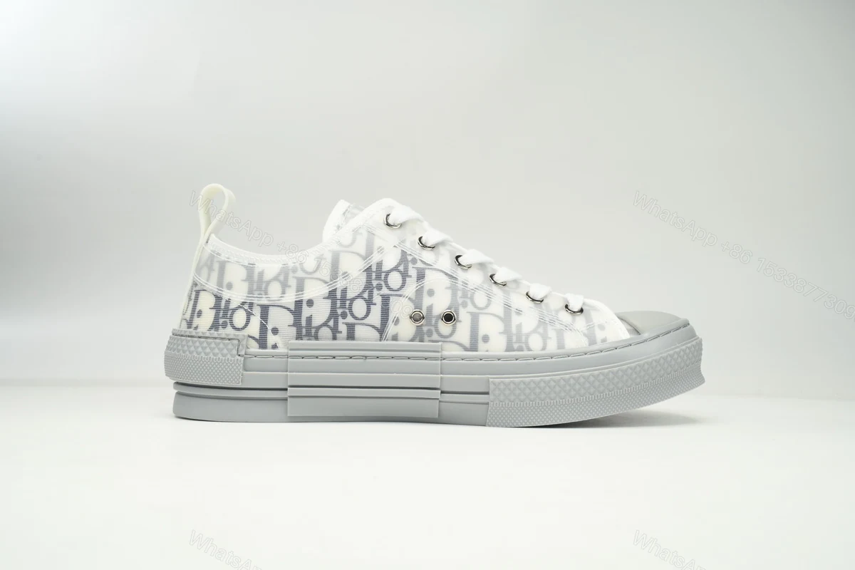 View 5 of Dior B23 HT Oblique Low Cut Blue Gray