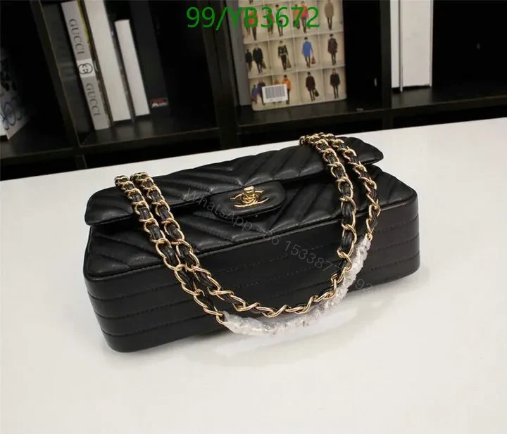 View 12 of Chanel Chevron Quilted Mini Rectangular Flap Bag – Black Leather