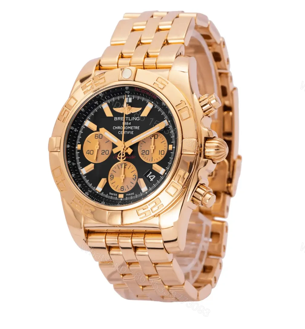 View 2 of Breitling Chronomat 44 Gold Replica HB011012.B968.375H