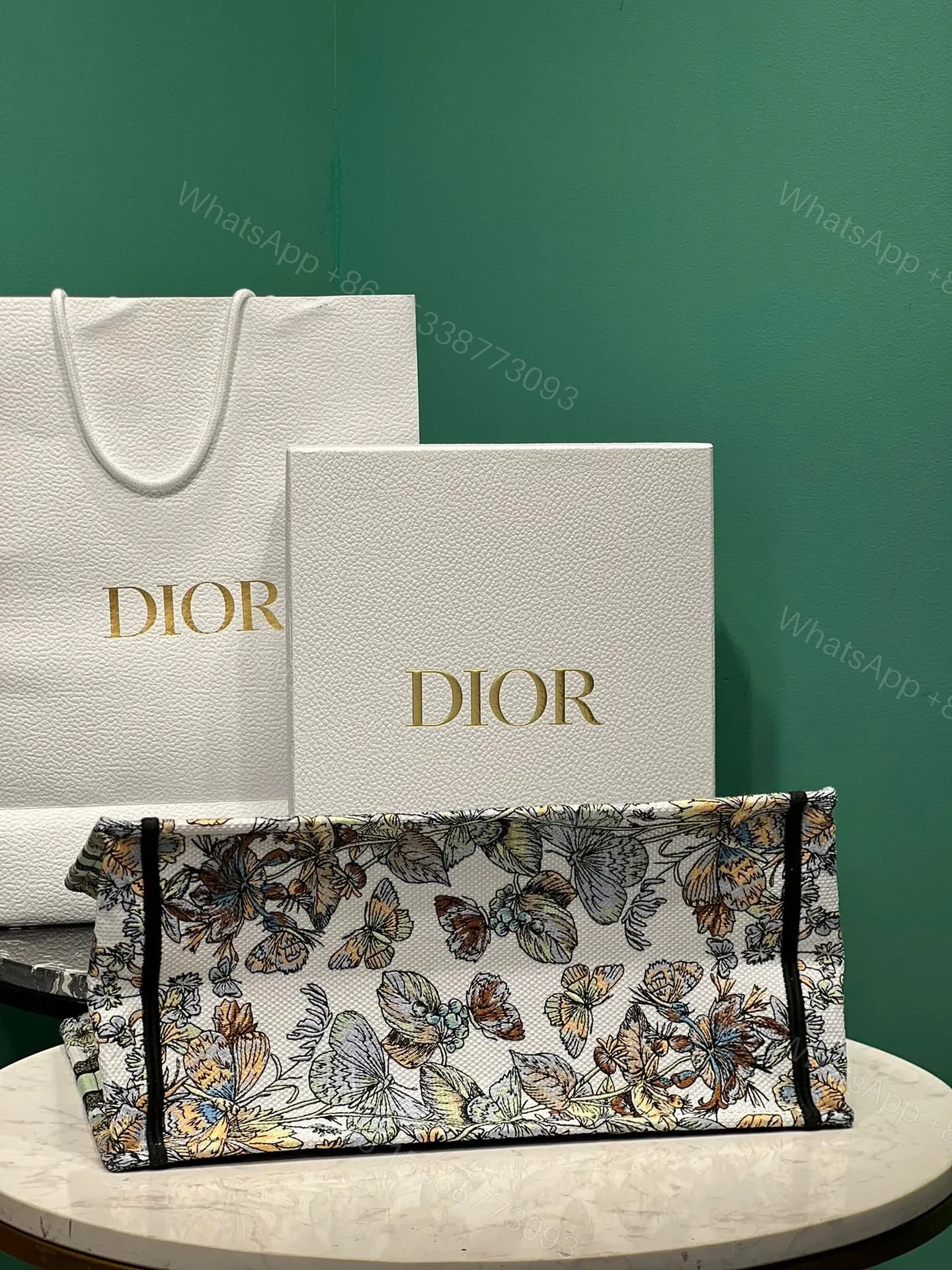 View 3 of Dior Book Tote Super Quality Women’s Handbag Embroidered Fabric Size 36cm