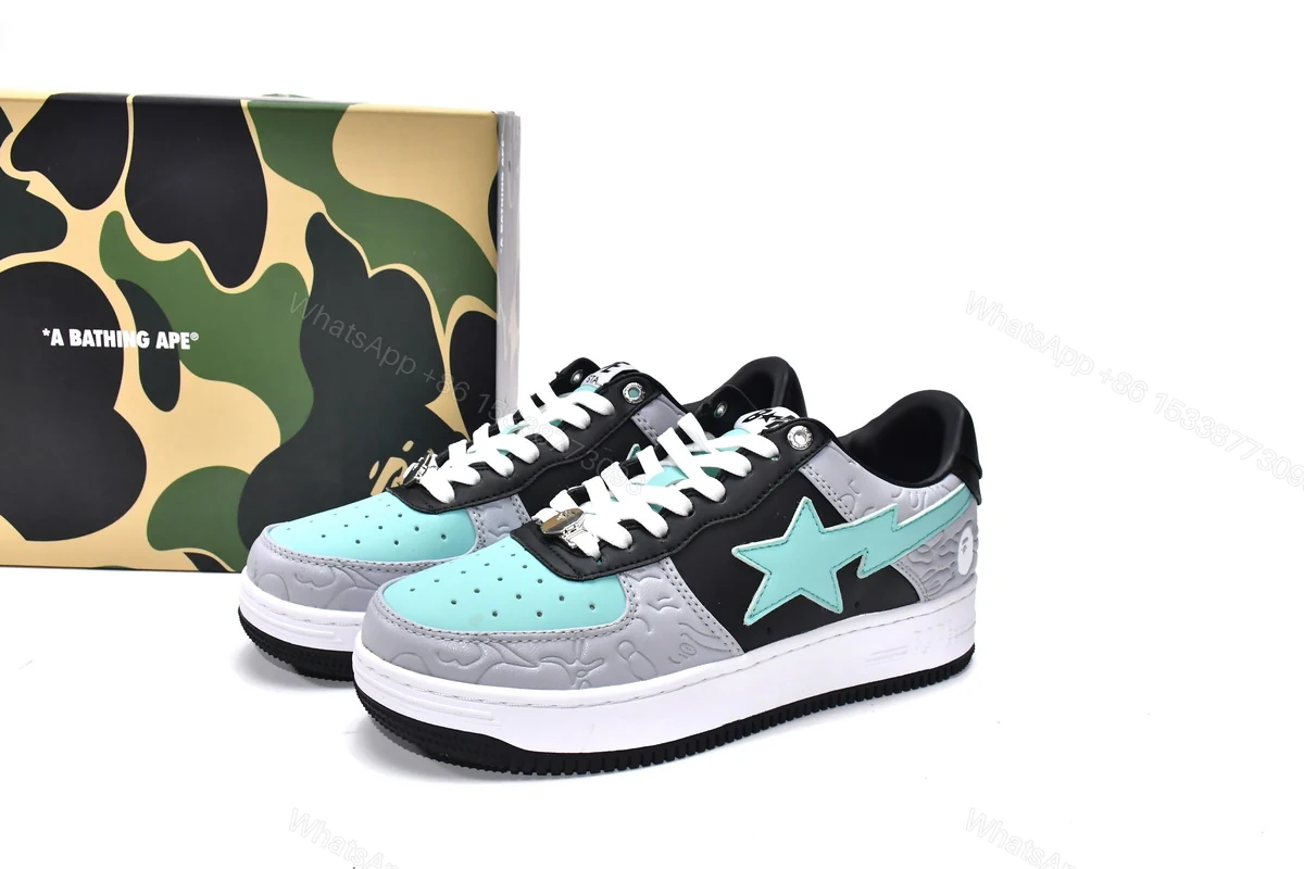 Cheap Bape Sta Low Grey Black Fake(BapeSta) — view 2