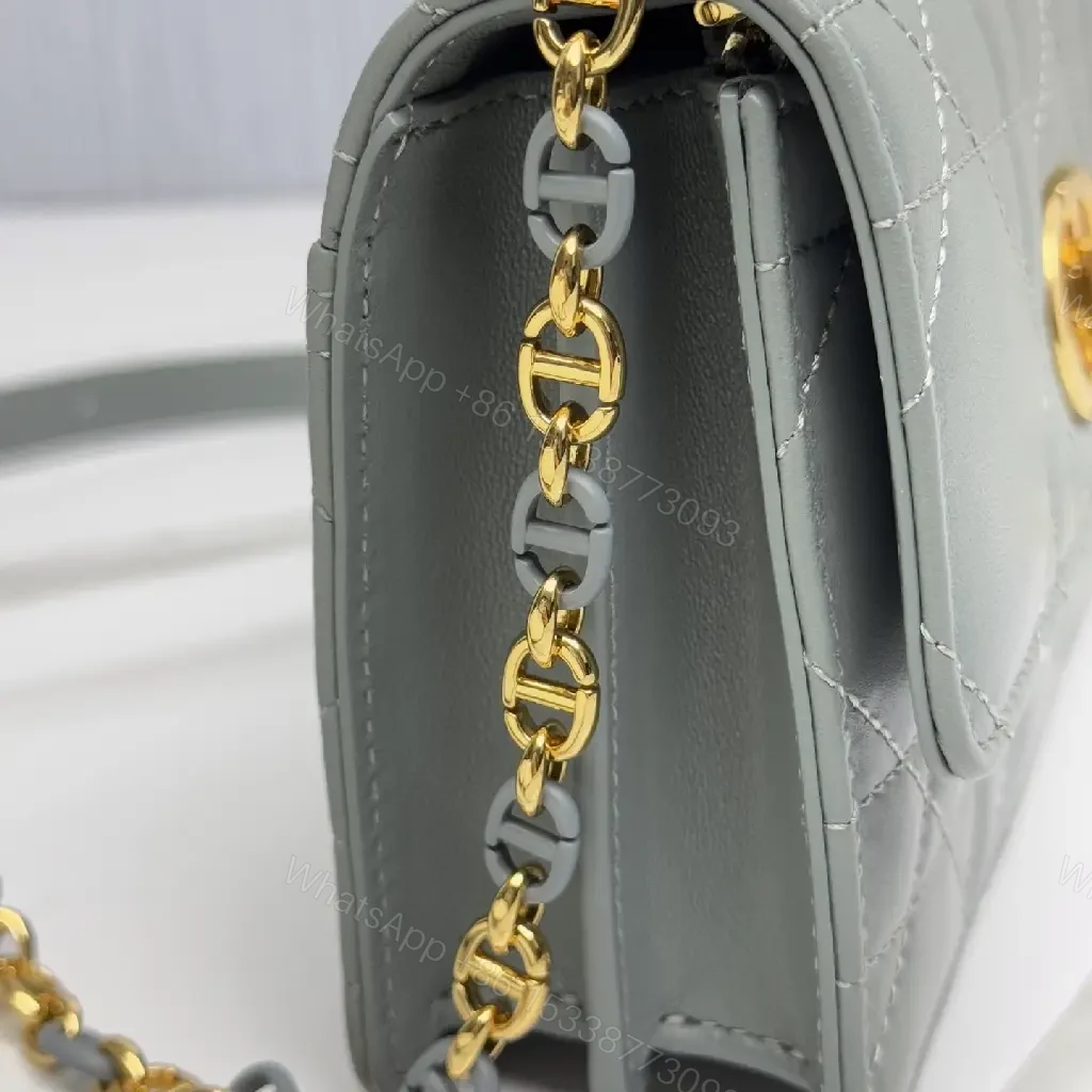 View 5 of Quilted Crossbody with Gold Chain - Luxe Everyday Bag