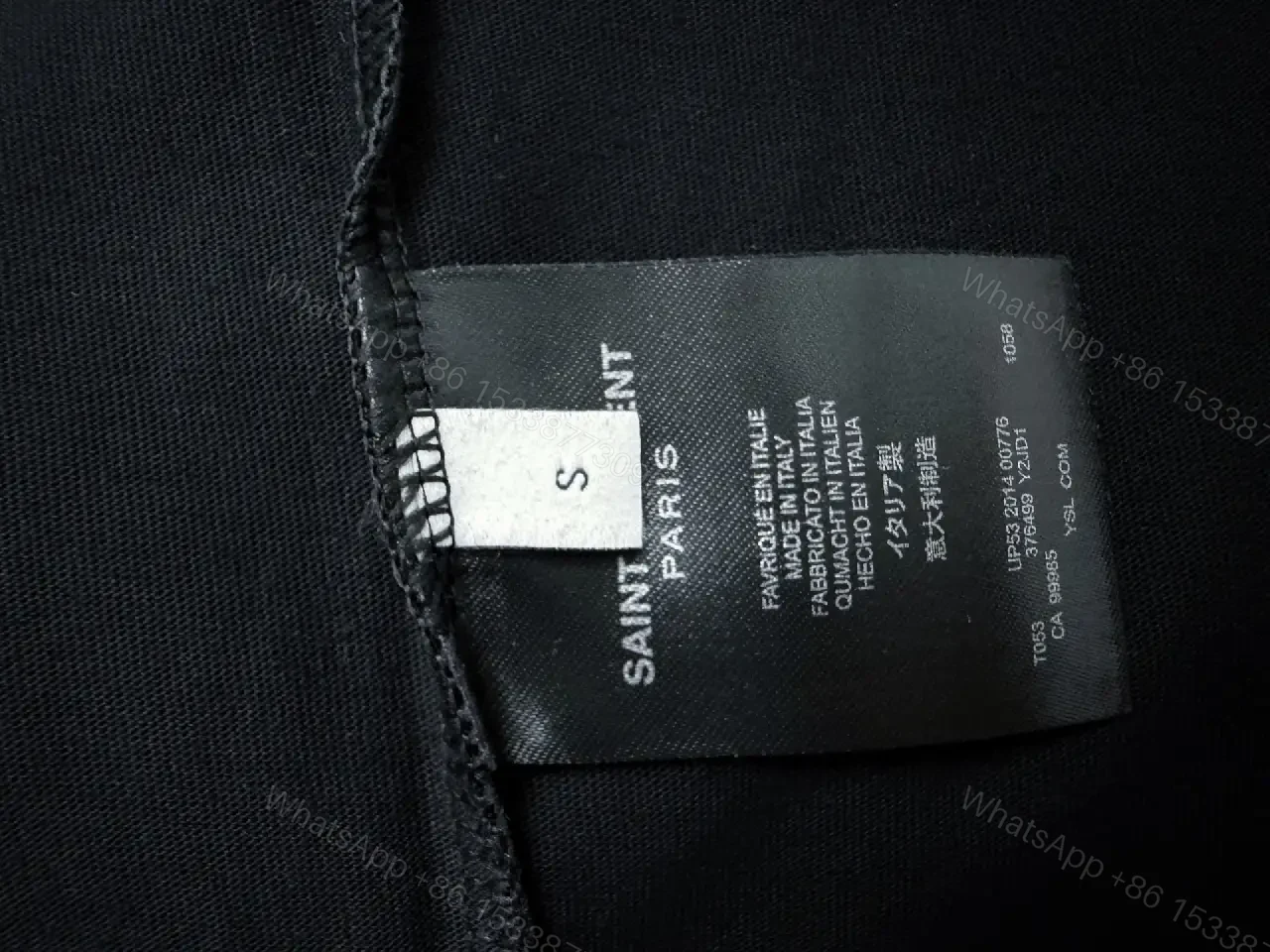 View 7 of Black Knit Tee, Subtle Logo, Oversized Comfort + Luxury Finish