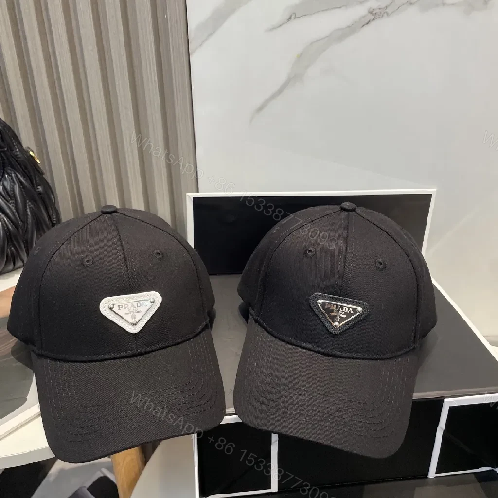 View 8 of Black Cotton Cap with Subtle Triangle Patch Capes?