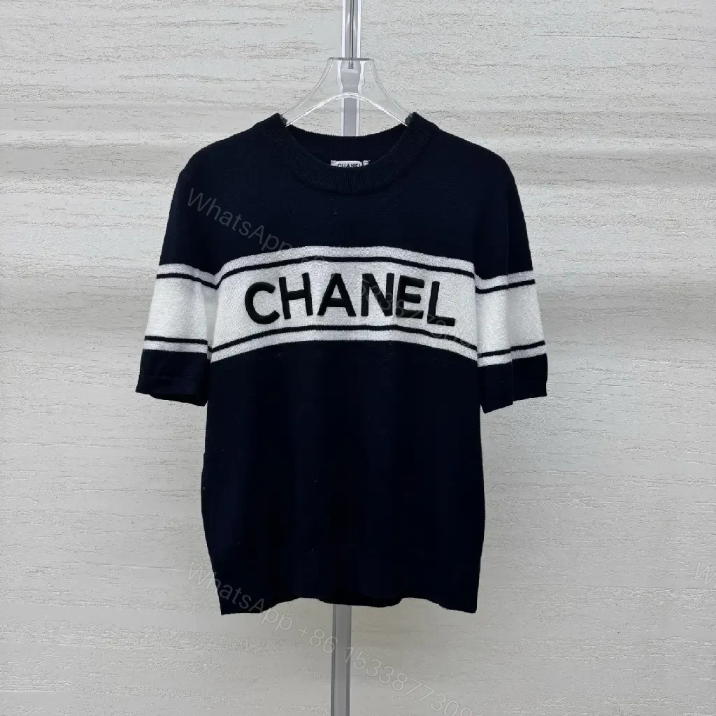 View 3 of Navy Knit Crest Band Sweater - Modern, Premium Casual