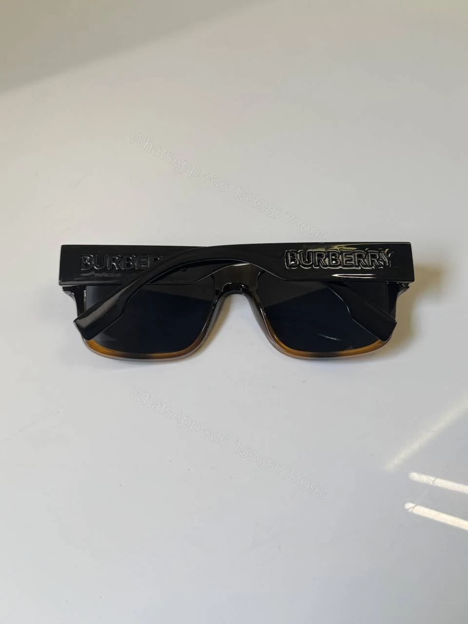 View 3 of First Copy Burberry 69019 Black Brown Tone Luxury Designer Sunglasses