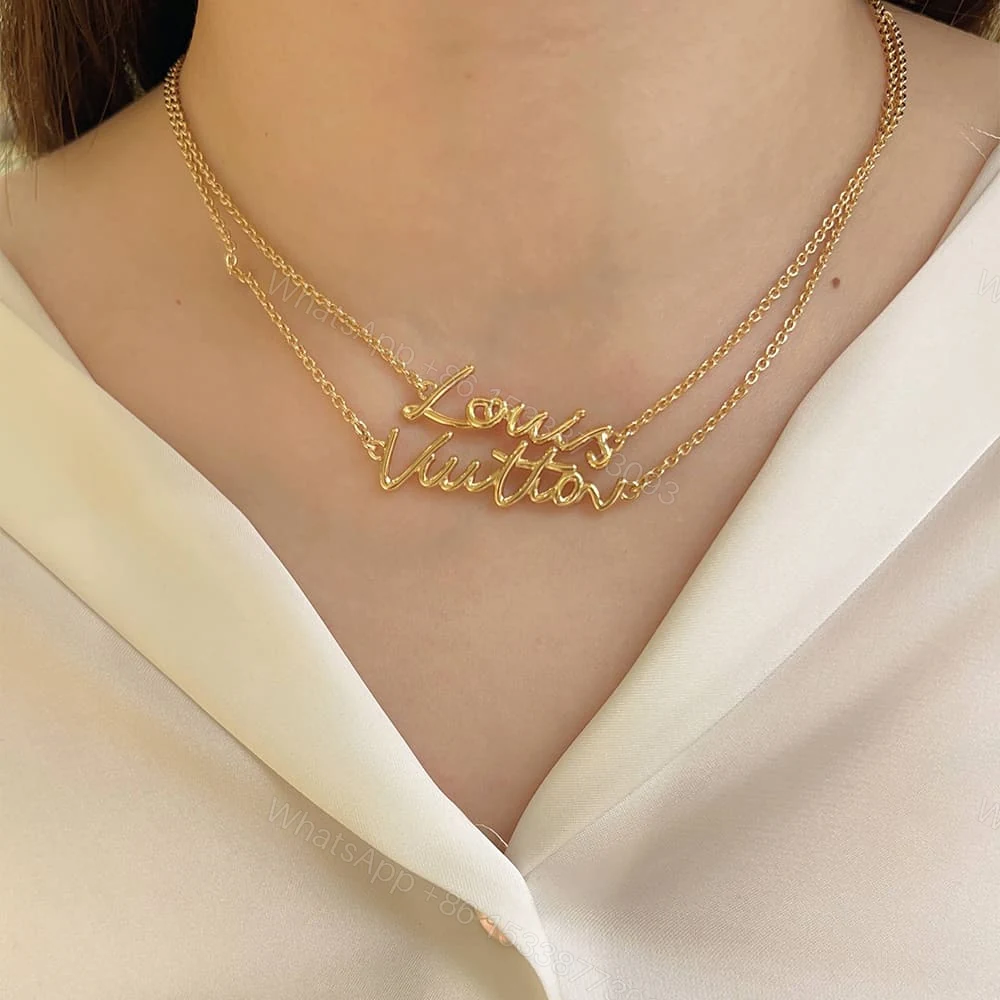 View 7 of LV Script necklace