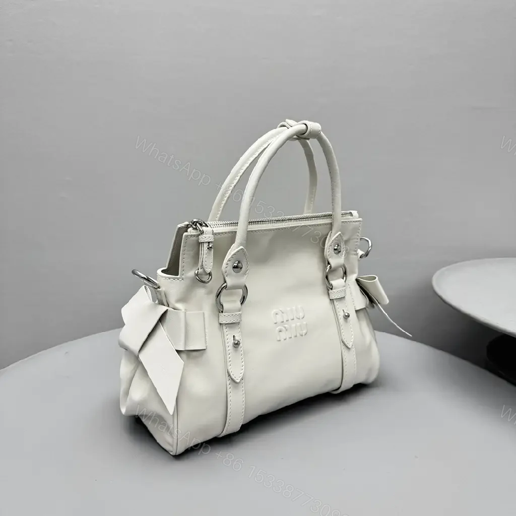 View 6 of Soft-Glossed Leather Satchel, Subtle Shine, Everyday Luxury Bag