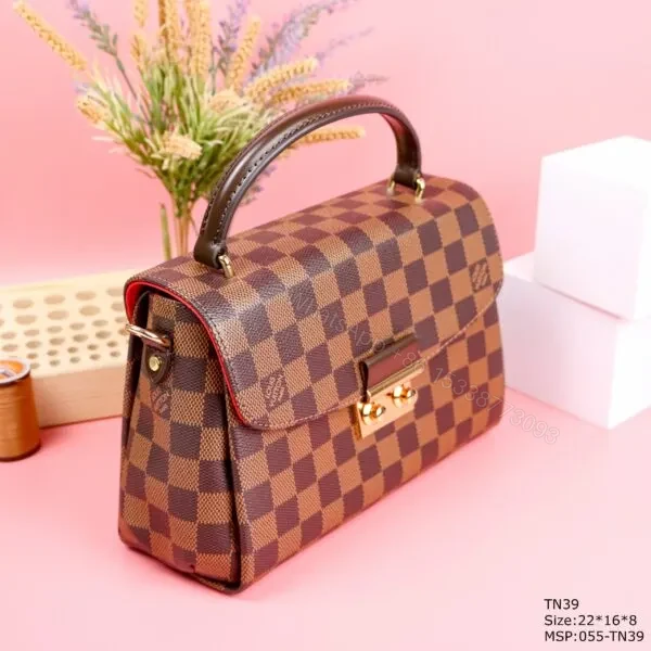 View 6 of Louis Vuitton LV Croisette Replica Handbags Caro Pattern 22x16x8cm