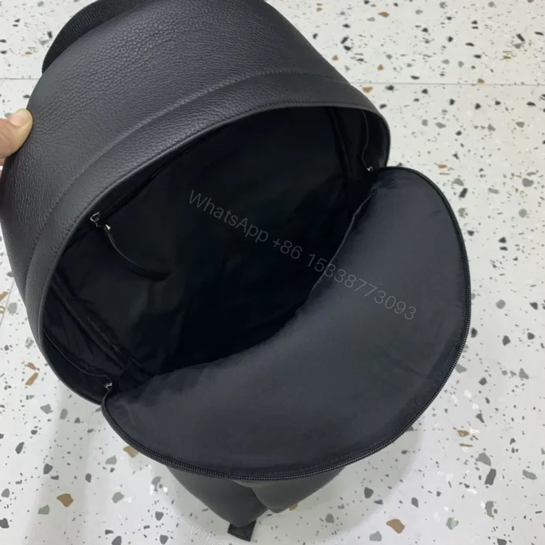 View 4 of Balenciaga Black Pebbled Leather Backpack: City Luxe Everyday Carry