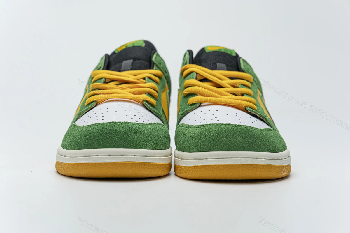View 3 of Nike Dunk Low Green Yellow 804292-132