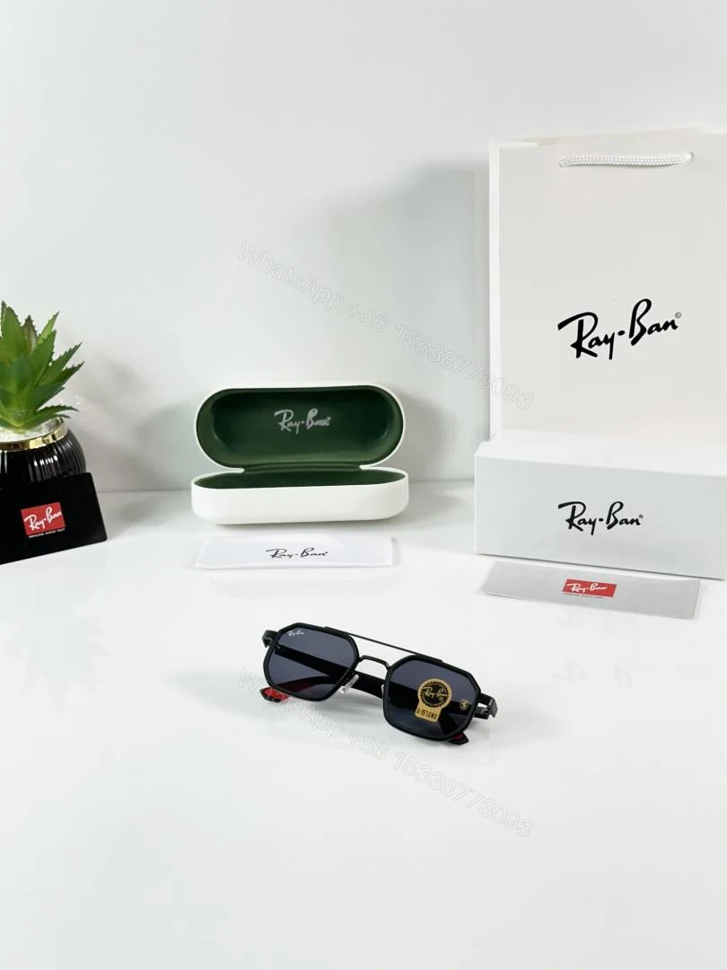 View 4 of First Copy RayBan 09 Black Sunglasses