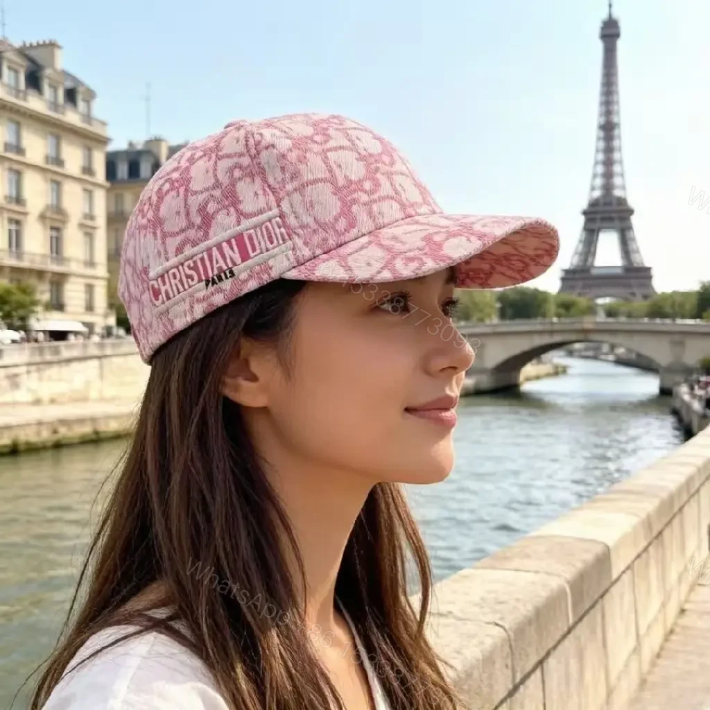 View 9 of Light Pink Monogram Baseball Cap with Raised Logo Patch