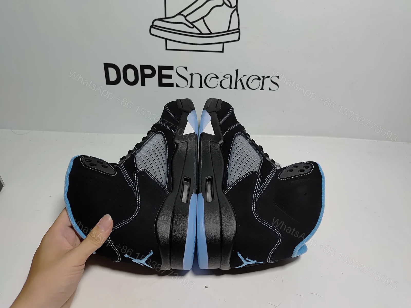 View 8 of Air Jordan 5 Retro 'Black University Blue' 2026 DD0587-008
